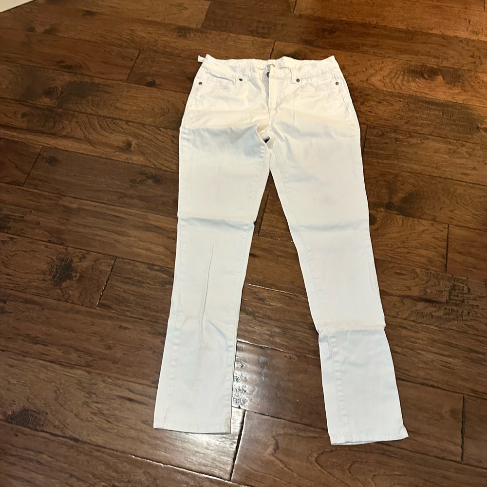 Women's White Stretch Jeans